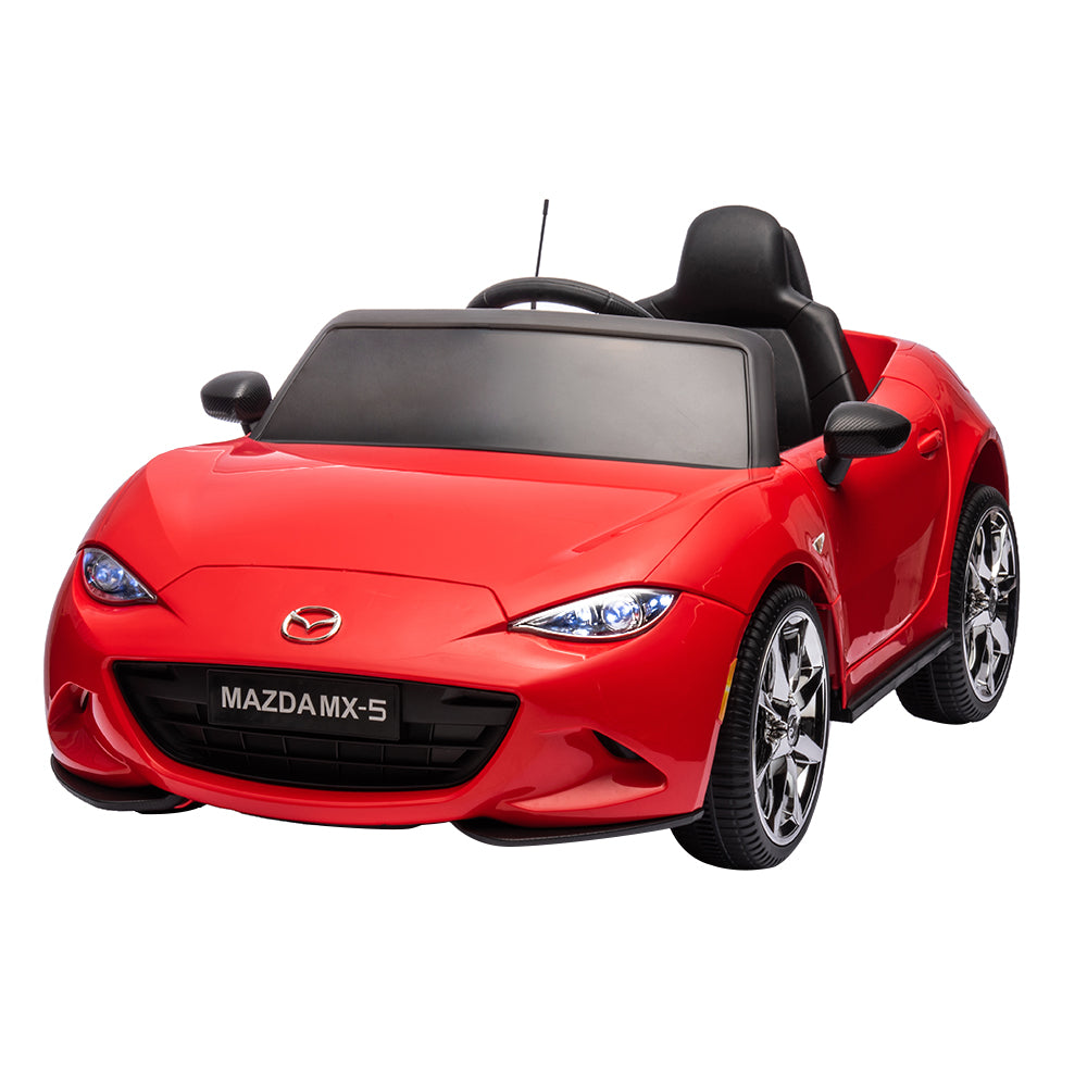 Mazda MX-5 Licenced Ride on Car w/Remote Control & Bluetooth Music (12V)