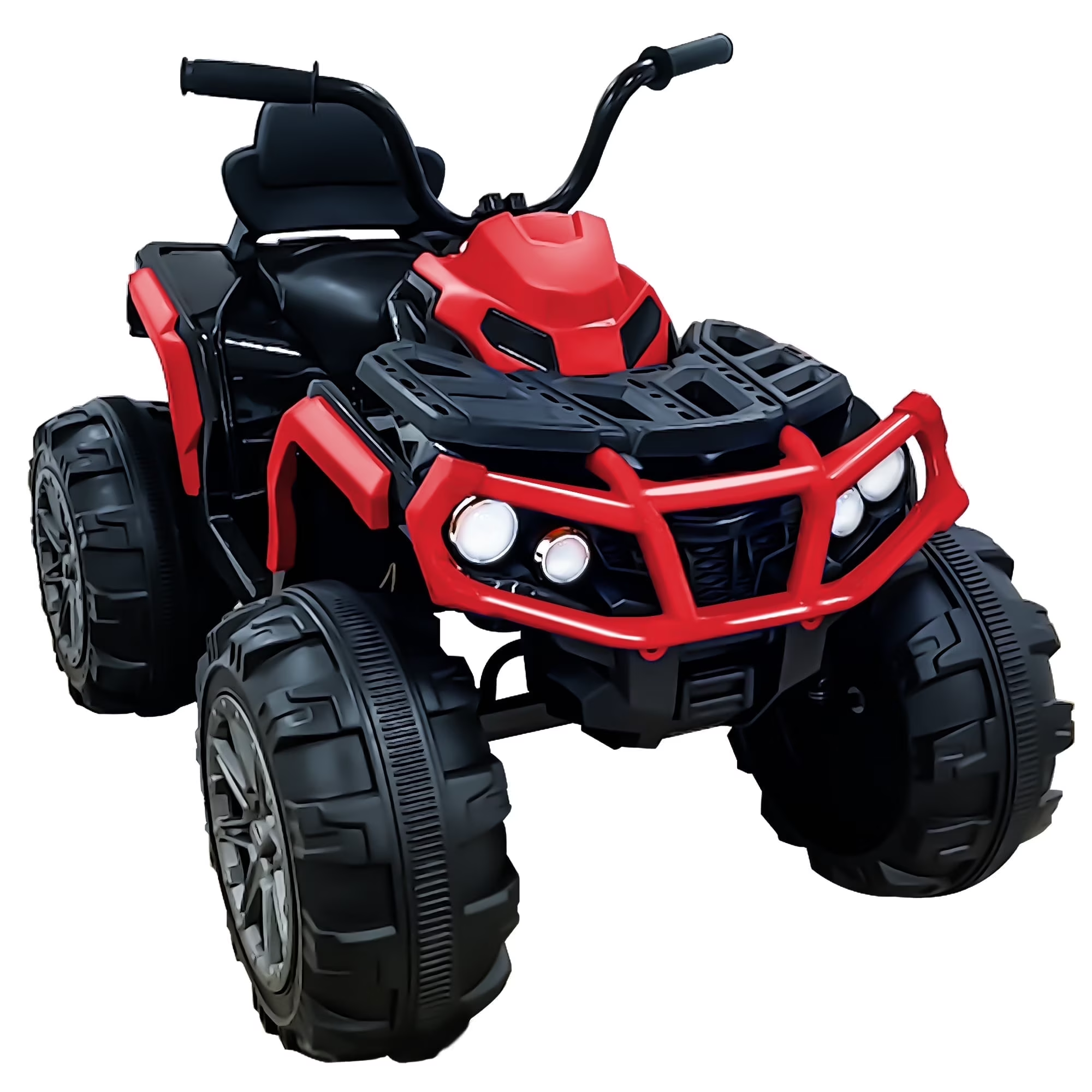 BKIRNP Pink 24V Kids Ride-On ATV Off-Road Quad Car 5mph Electric Car with 2 Speeds and Bluetooth Music