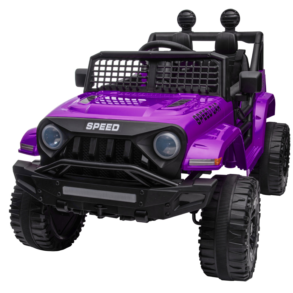 BKIRNP Kids Electric Ride On Truck 12V Power Battery Car w/ Remote Control MP3 Bluetooth Music