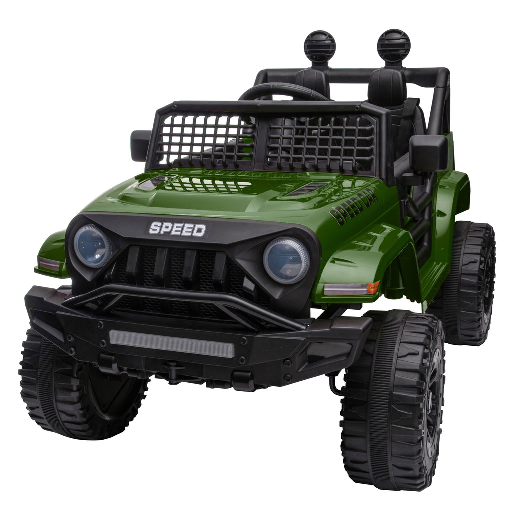 BKIRNP Kids Electric Ride On Truck 12V Power Battery Car w/ Remote Control MP3 Bluetooth Music