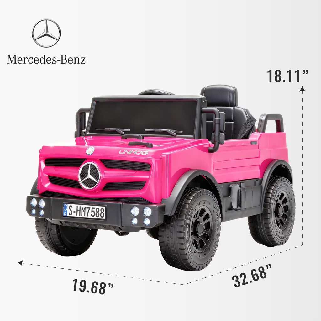 BKIRNP 12V Ride on Toys Electric Car, w/Parent Remote Control,Age for 1-4 Boys,Girls,Kids,Pink