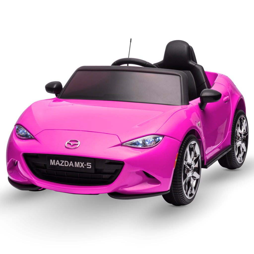Mazda MX-5 Licenced Ride on Car w/Remote Control & Bluetooth Music (12V)
